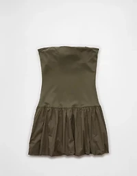AE Strapless Drop Waist Bubble Mini Dress