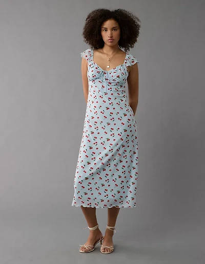 AE Cap Sleeve Sweetheart Midi Dress