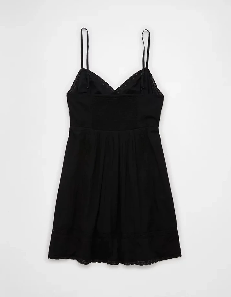 AE V-Neck Pintuck Mini Dress