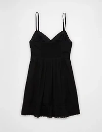 AE V-Neck Pintuck Mini Dress