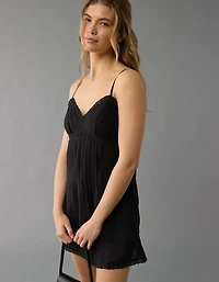 AE V-Neck Pintuck Mini Dress