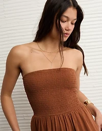 AE Sunchaser Knit Smocked Tube Jumpsuit