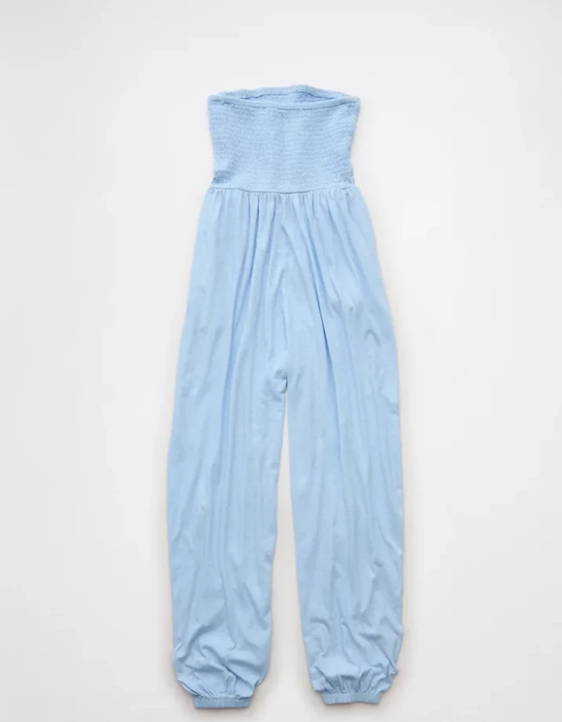 Combinaison-pantalon tube en tricot à smocks Vive le soleil AE