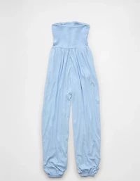 Combinaison-pantalon tube en tricot à smocks Vive le soleil AE