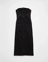 AE Denim Tube Top Midi Dress