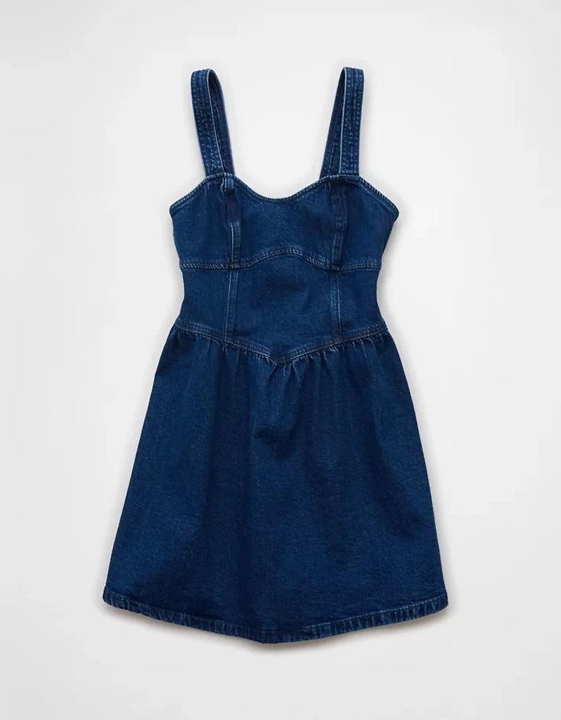 AE Denim Sweetheart Mini Dress