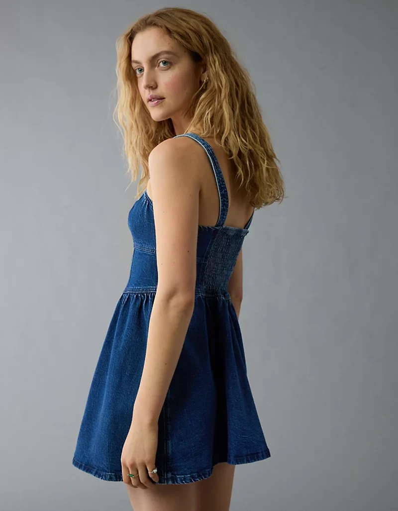 AE Denim Sweetheart Mini Dress