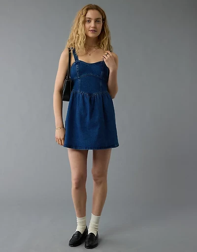 AE Denim Sweetheart Mini Dress