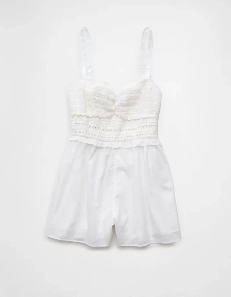 AE Crochet Bodice Romper
