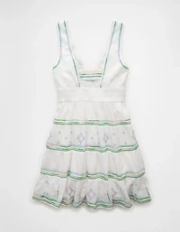 Minirobe brodée à encolure en V AE
