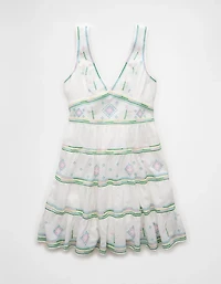 Minirobe brodée à encolure en V AE
