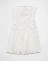 AE Sunchaser Knit Strapless Smocked Bodice Mini Dress
