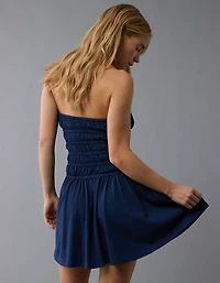 Minirobe à corsage en tricot smocks sans bretelles Vive le soleil AE