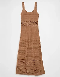 Robe très longue moulante crochetée AE