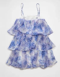 AE Strapless Ruffle Tiered Mini Dress