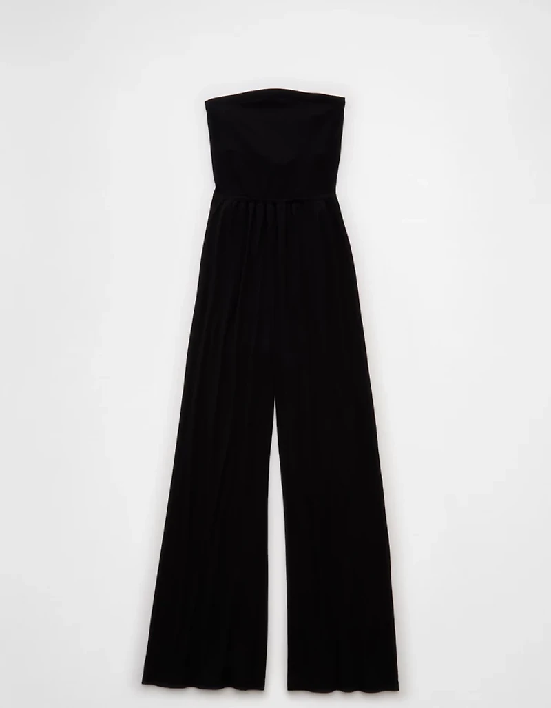 Combinaison-pantalon sans bretelles nouée au dos AE