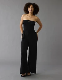 Combinaison-pantalon sans bretelles nouée au dos AE