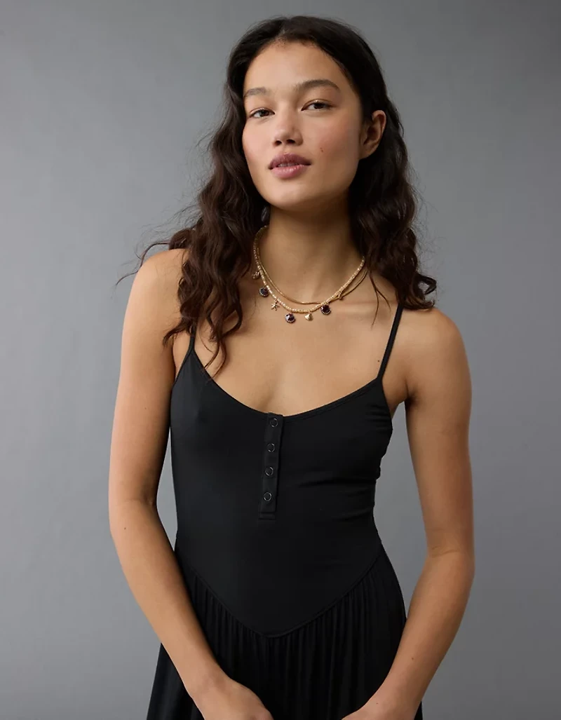AE Knit Henley Jumpsuit