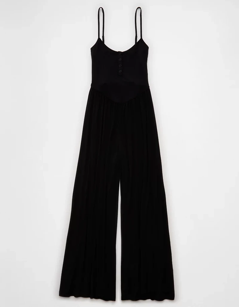 AE Knit Henley Jumpsuit
