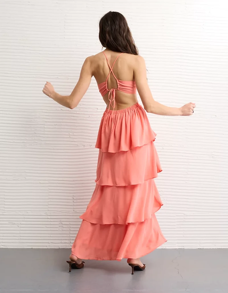 AE Cut-Out Tiered Maxi Dress