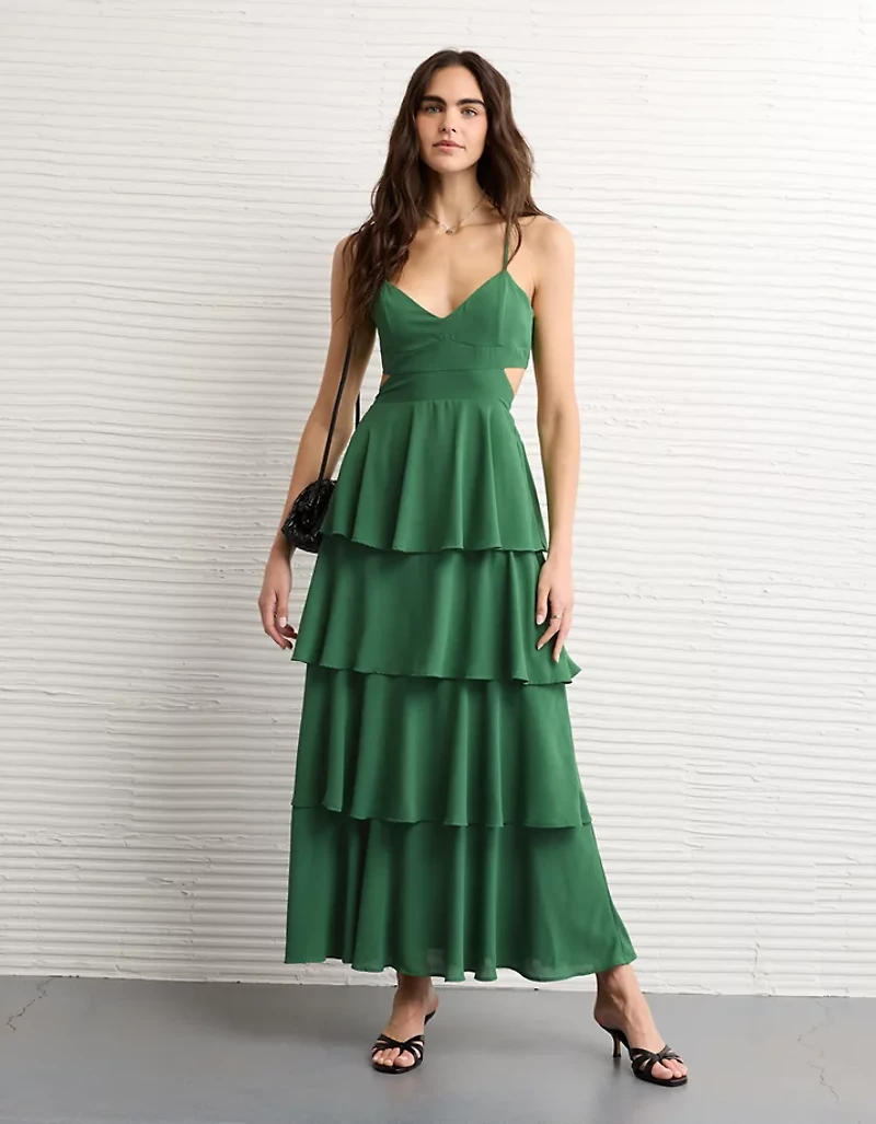 AE Cut-Out Tiered Maxi Dress