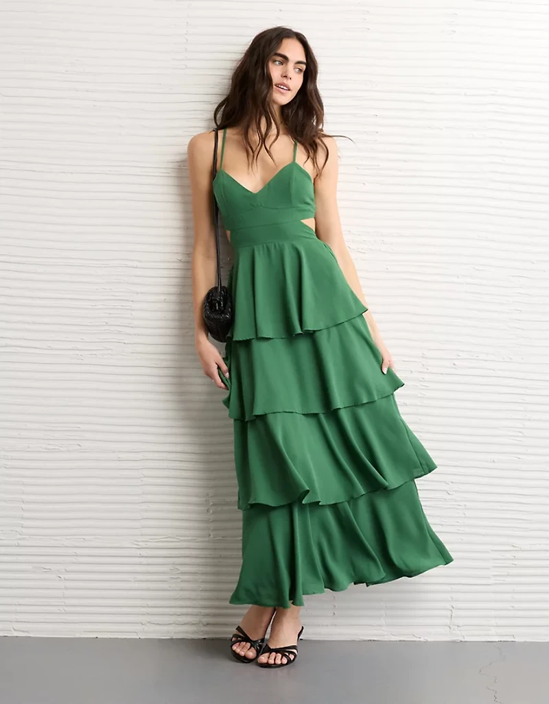 AE Cut-Out Tiered Maxi Dress