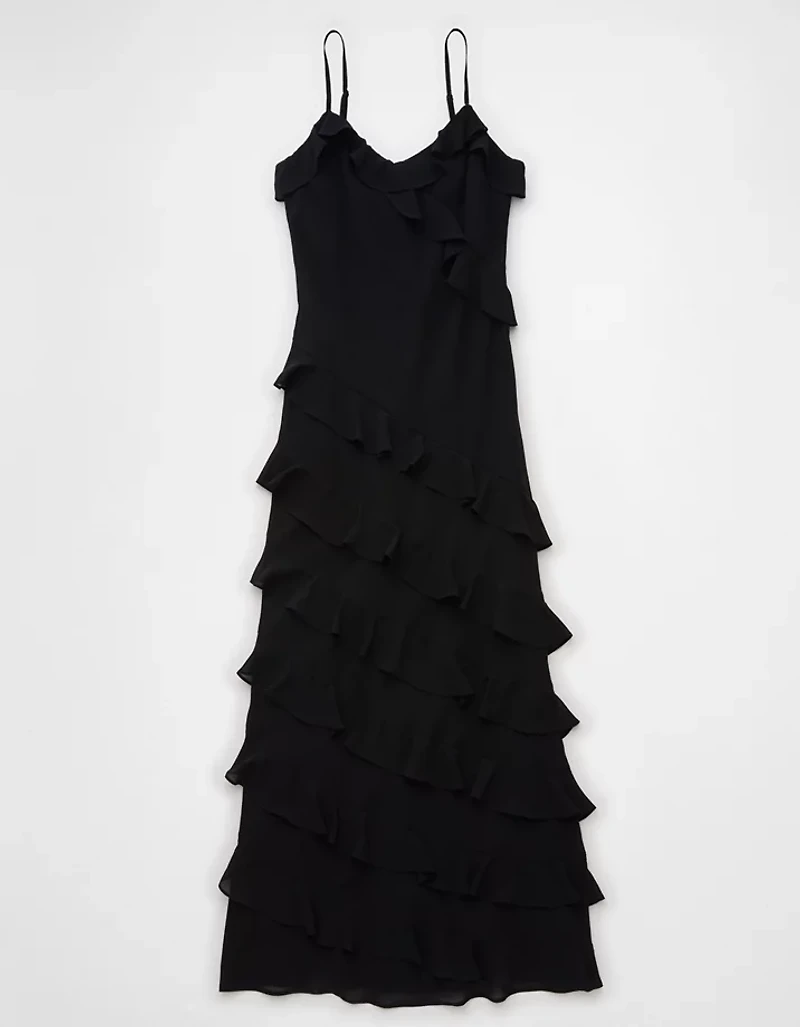 AE Ruffle Maxi Slip Dress
