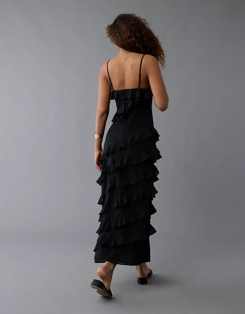 AE Ruffle Maxi Slip Dress