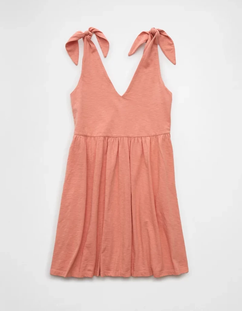 AE Sunchaser Knit Tie Shoulder Mini Dress