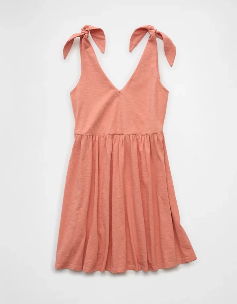 AE Sunchaser Knit Tie Shoulder Mini Dress