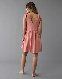 AE Sunchaser Knit Tie Shoulder Mini Dress