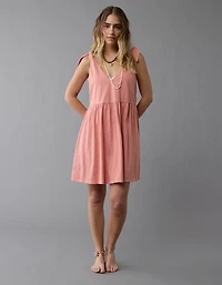 AE Sunchaser Knit Tie Shoulder Mini Dress