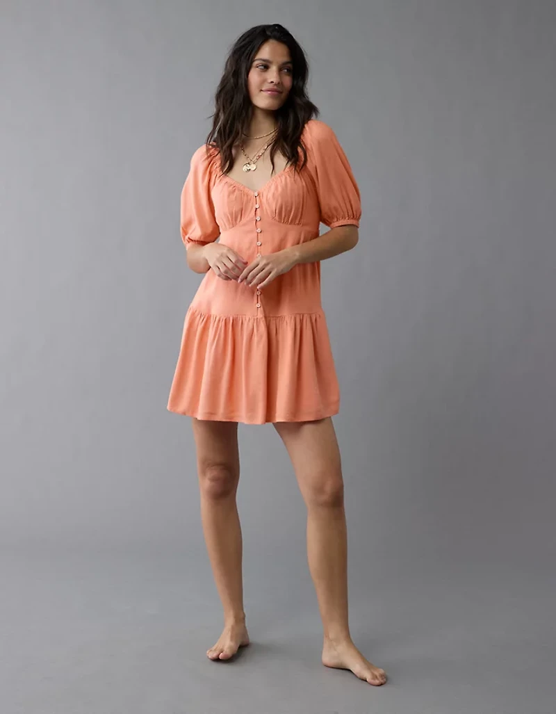 AE Puff Sleeve Babydoll Dress