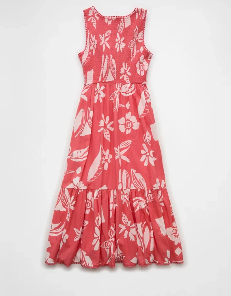 AE V-Neck Cut-Out Midi Dress