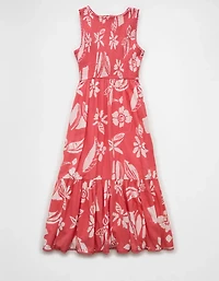 AE V-Neck Cut-Out Midi Dress