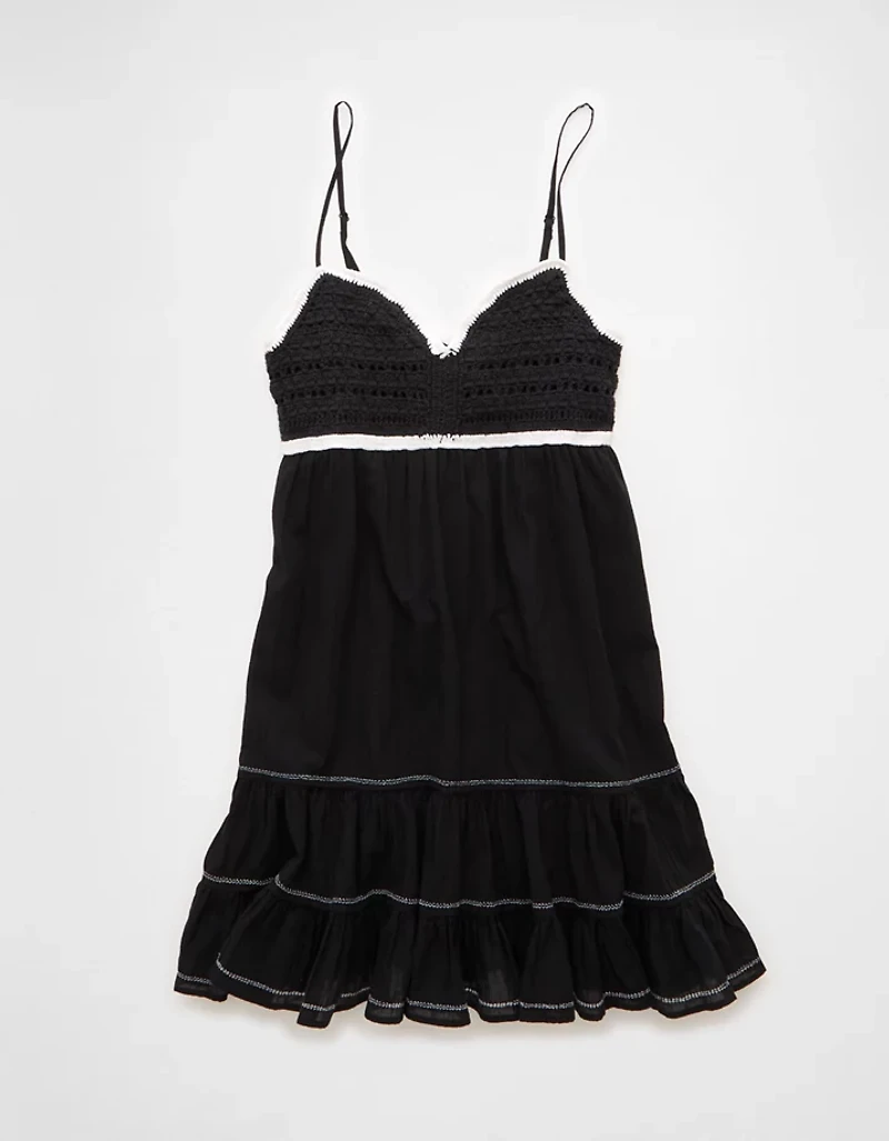 AE Crochet Babydoll Mini Dress