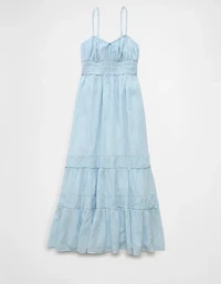 Robe mi-longue à dos nu en cœur AE