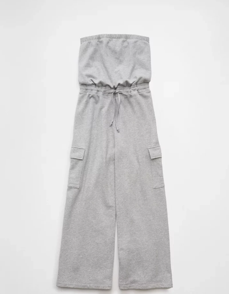 AE Strapless Tube Top Cargo Jumpsuit