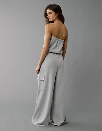 AE Strapless Tube Top Cargo Jumpsuit