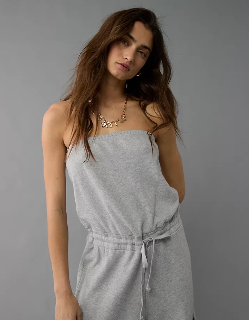 AE Strapless Tube Top Cargo Jumpsuit