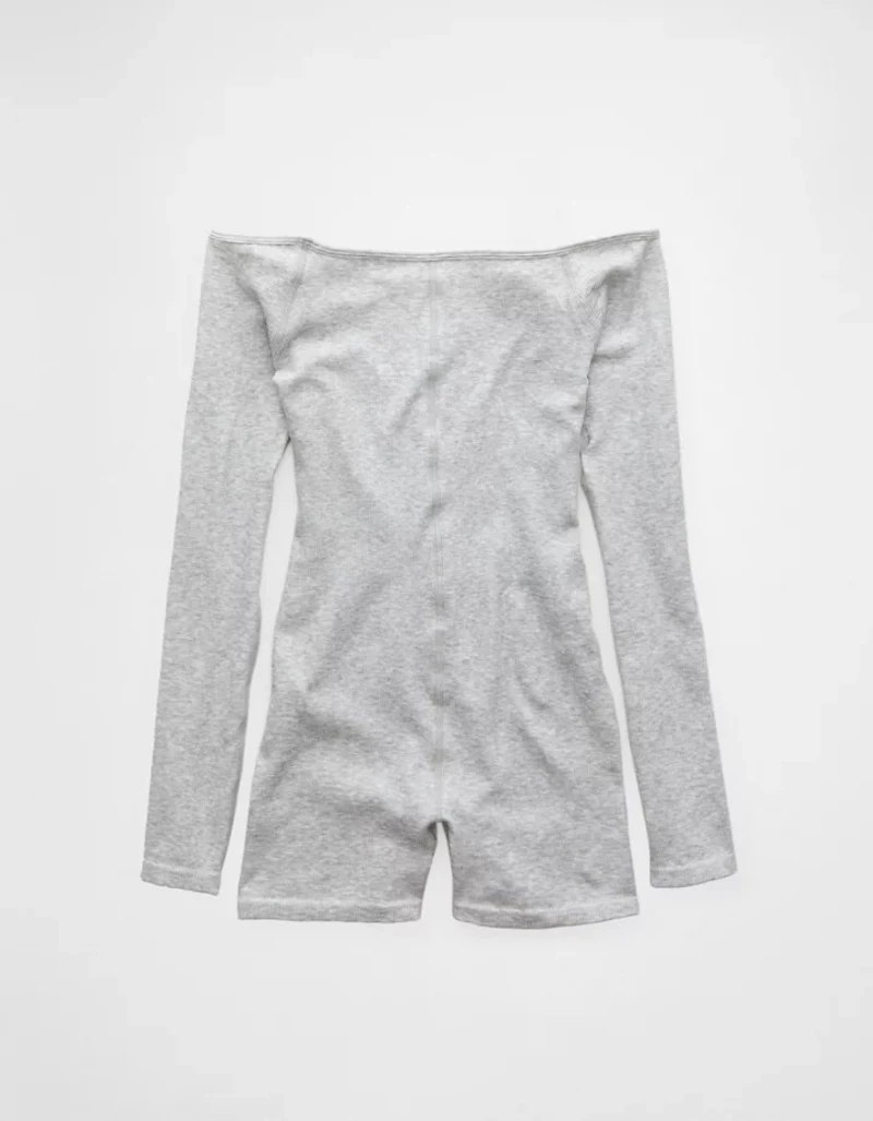 AE Off-The-Shoulder Seamless Lounge Romper