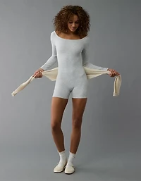 AE Off-The-Shoulder Seamless Lounge Romper
