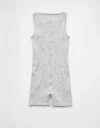 Barboteuse de détente sans couture à encolure montante AE