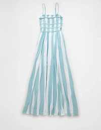 AE Sunchaser Knit Smocked Bodice Midi Dress