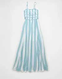 AE Sunchaser Knit Smocked Bodice Midi Dress