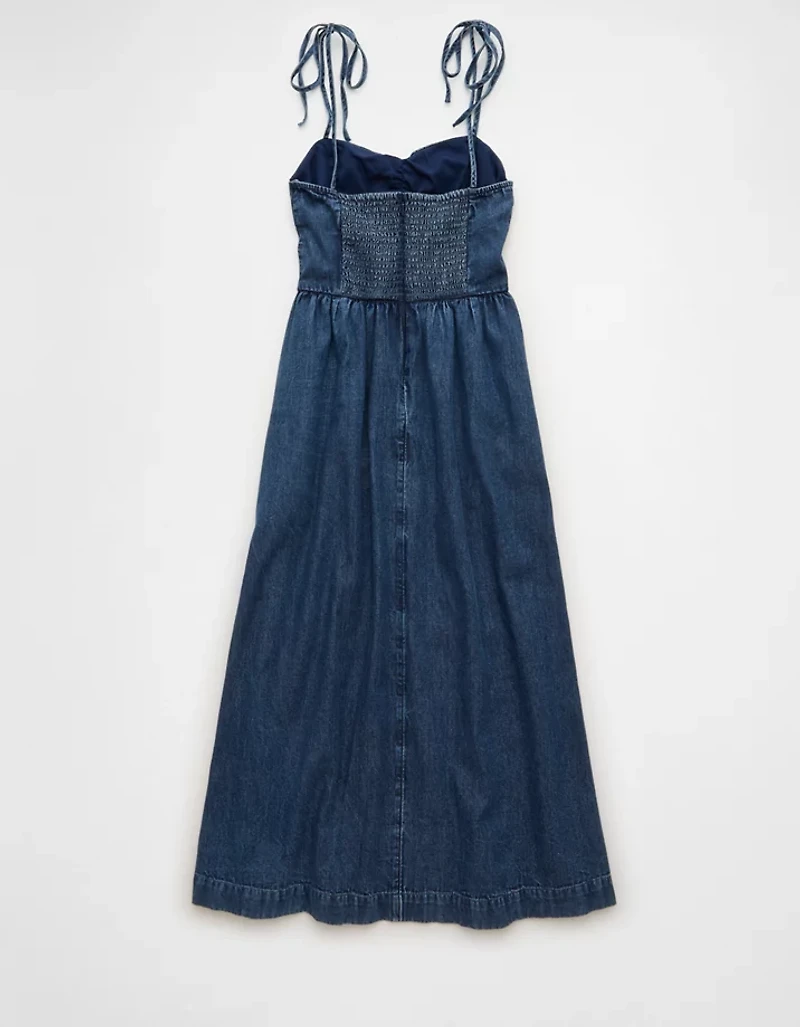 AE Sweetheart Tie-Strap Midi Dress