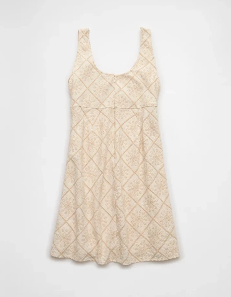 AE Tie Front Eyelet Mini Dress