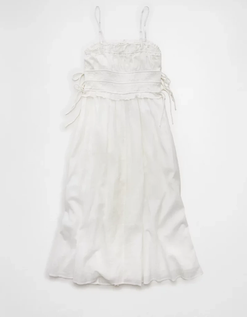 AE Corded Smocking Midi Dress