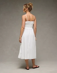 AE Corded Smocking Midi Dress