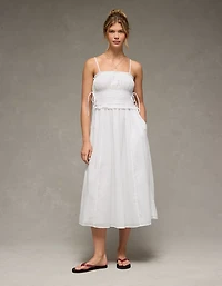 AE Corded Smocking Midi Dress